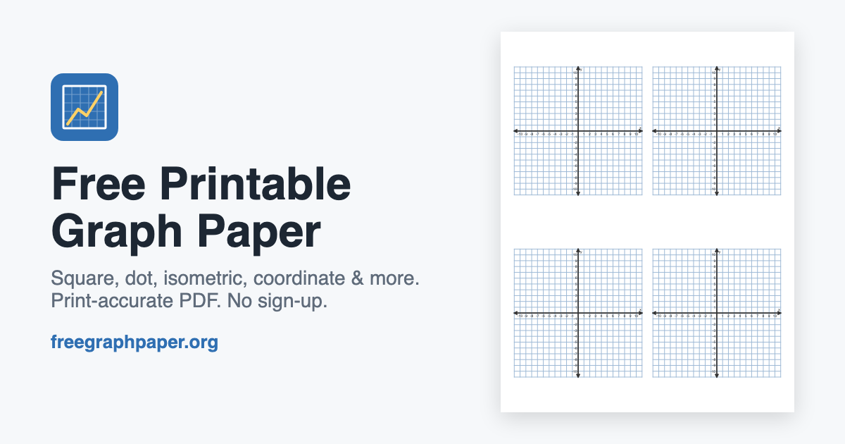 Lettering Paper.pdf First Quadrant Graph Paper – Free Printable Coordinate Grid PDF